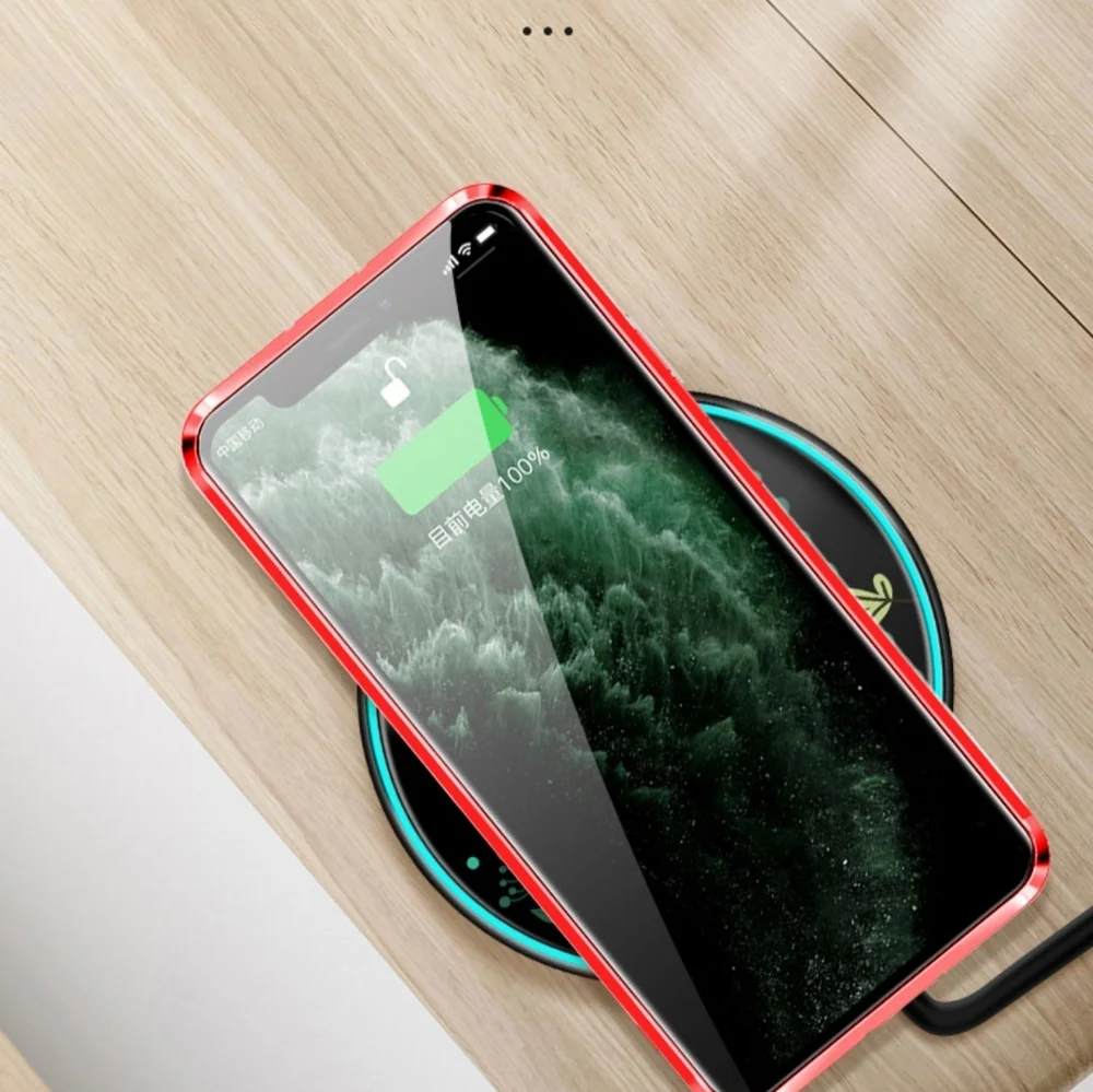 For iPhone 12 Pro Max Magnetic Phone Case Cover 360 Protector